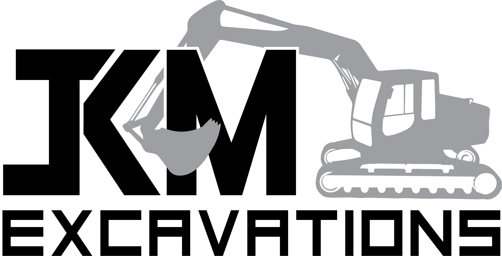 A stylized logo featuring the letters "TKM" with an illustration of an excavator integrated into the design, emphasizing themes of construction or engineering. The excavator arm extends over the letters.
